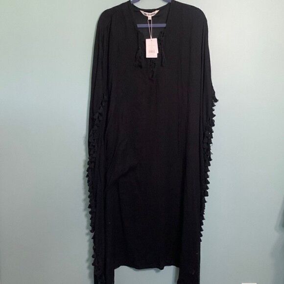 Walter Baker Acapulco Kaftan Black One Size New With Tags - Picture 1 of 7